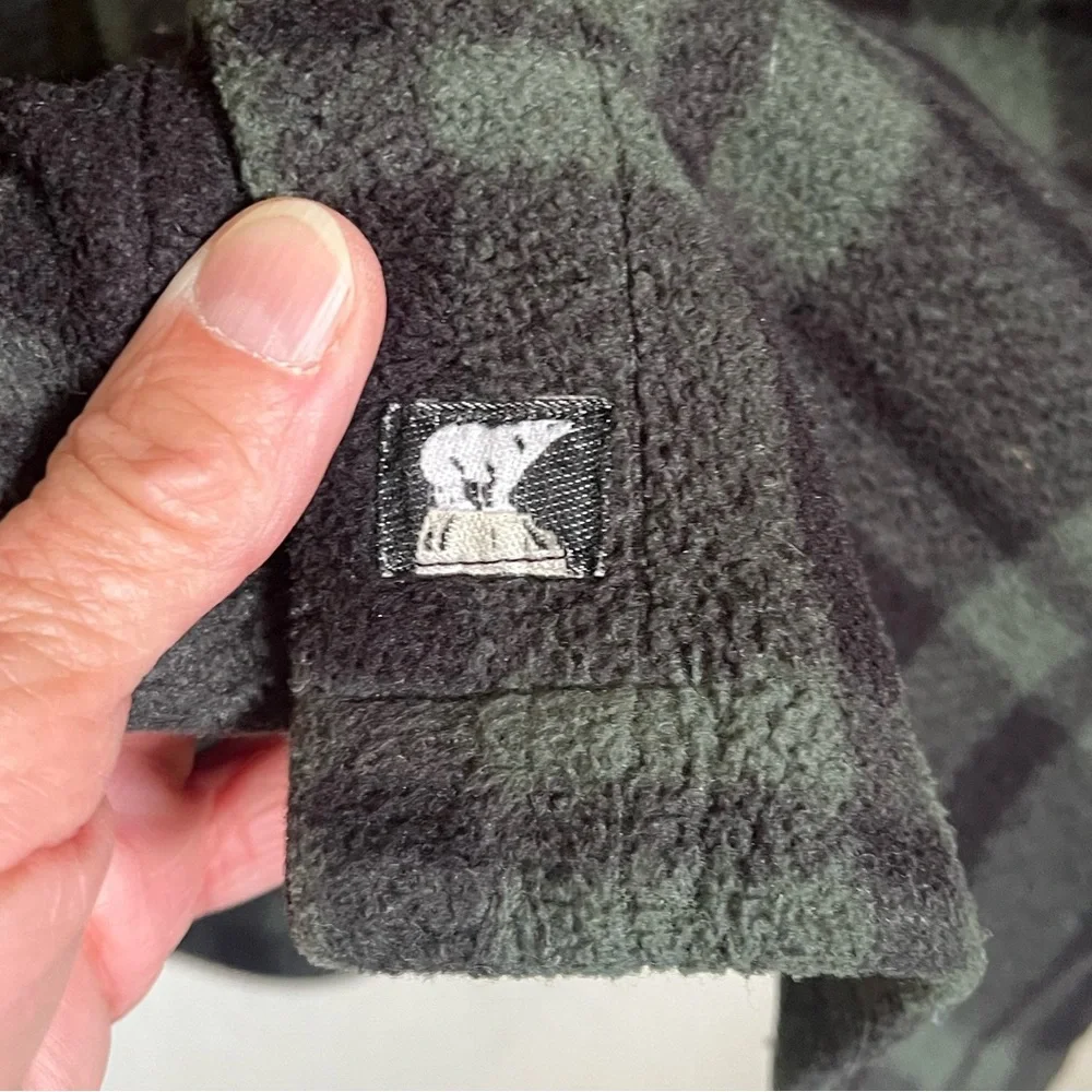 Men's Juneau Plaid Fleece Shirt Jacket-Shacket size L
